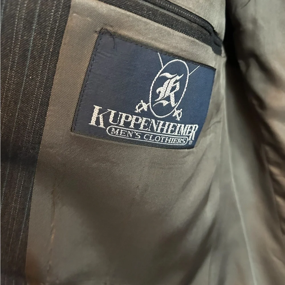 Kuppenheimer Suit‎ dark gray Pinstripe